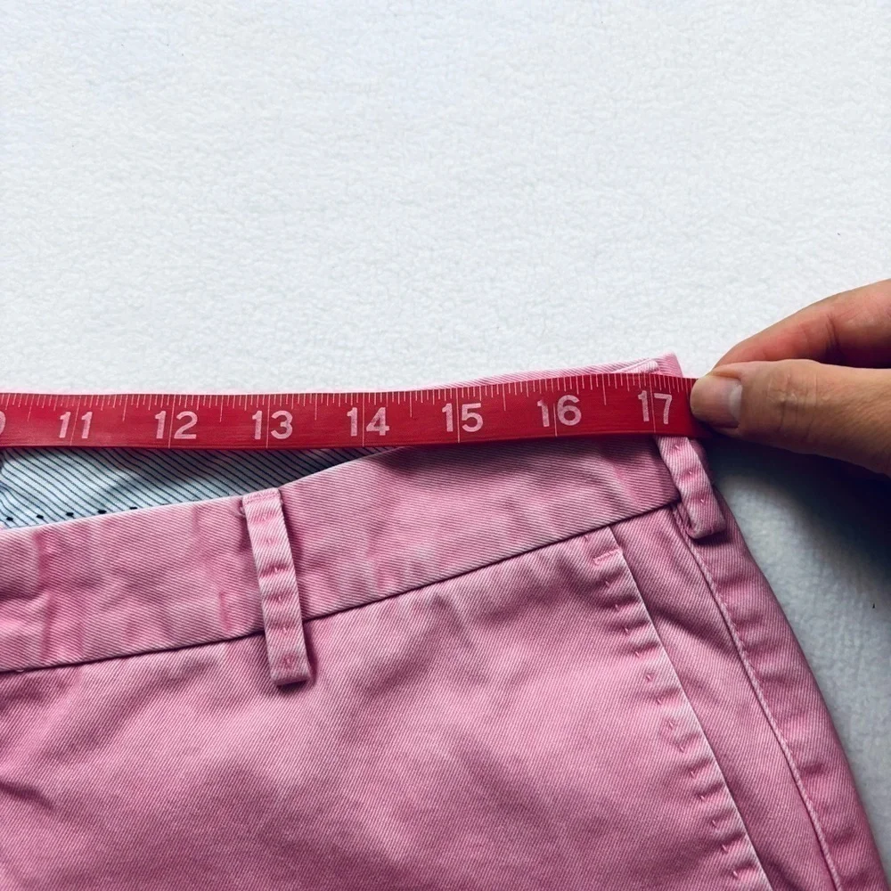 Peter Millar Pink Flat Front Chino Golf Walking‎ Cotton Shorts Size 36